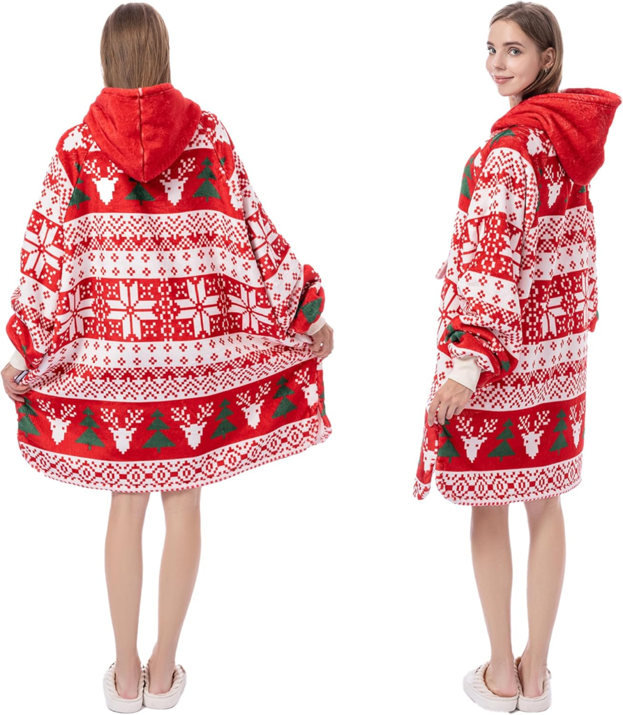 Christmas Wearable Hoodie Blanket, a perfect Christmas gift idea